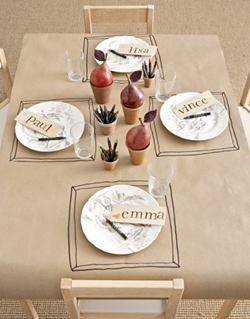 paper covered table paper covered table