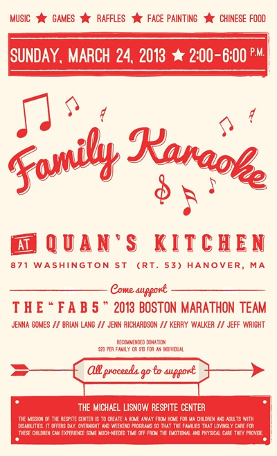 Family Karaoke Night to benefit the Michael Lisnow Respite Center